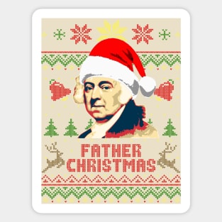 John Adams Father Christmas Sticker